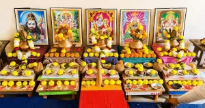 Pandit performing Kaal Sarp Yog Shanti Puja at Trimbakeshwar Jyotirlinga
